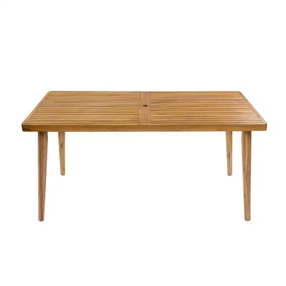 Christopher Knight Home Maya 7 Pieces Outdoor Acacia and Polypropelene Plastic Dining Set