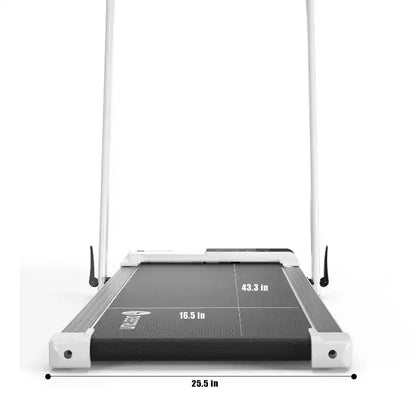 DeerRun A6 Plus 2026 New Slim 2-in-1 Folding Treadmill with 5% Incline, Bluetooth & Remote Control, 300lbs