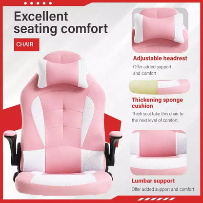 FDW Gaming Chair Office Chair with Lumbar Support PU Leather Video Game Chairs for Adults