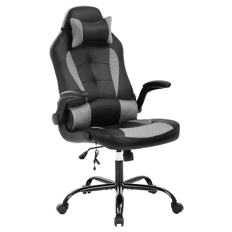 FDW Gaming Chair Office Chair with Lumbar Support PU Leather Video Game Chairs for Adults