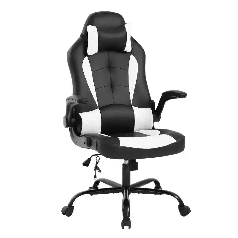 FDW Gaming Chair Office Chair with Lumbar Support PU Leather Video Game Chairs for Adults