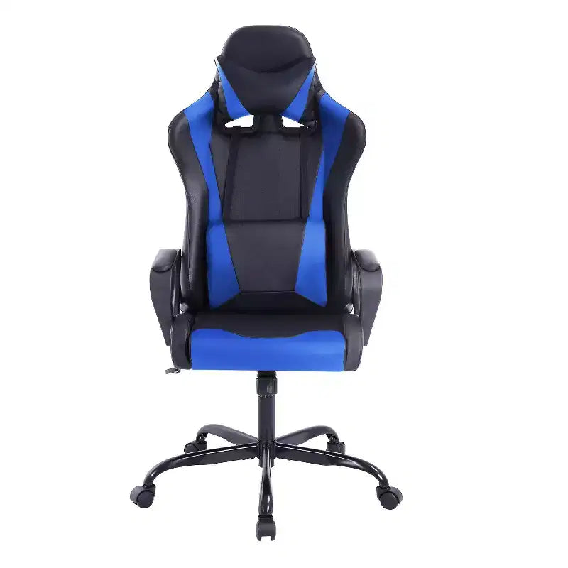 Chaise de bureau de jeu BestMassage Chaise de bureau Chaise d'ordinateur avec accoudoirs Support lombaire pivotant à 360° Chaise de direction pour adultes