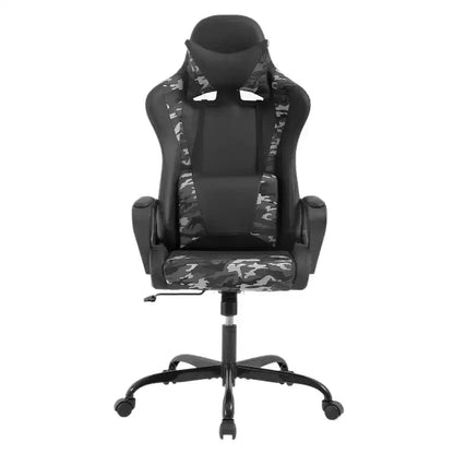 Chaise de bureau de jeu BestMassage Chaise de bureau Chaise d'ordinateur avec accoudoirs Support lombaire pivotant à 360° Chaise de direction pour adultes