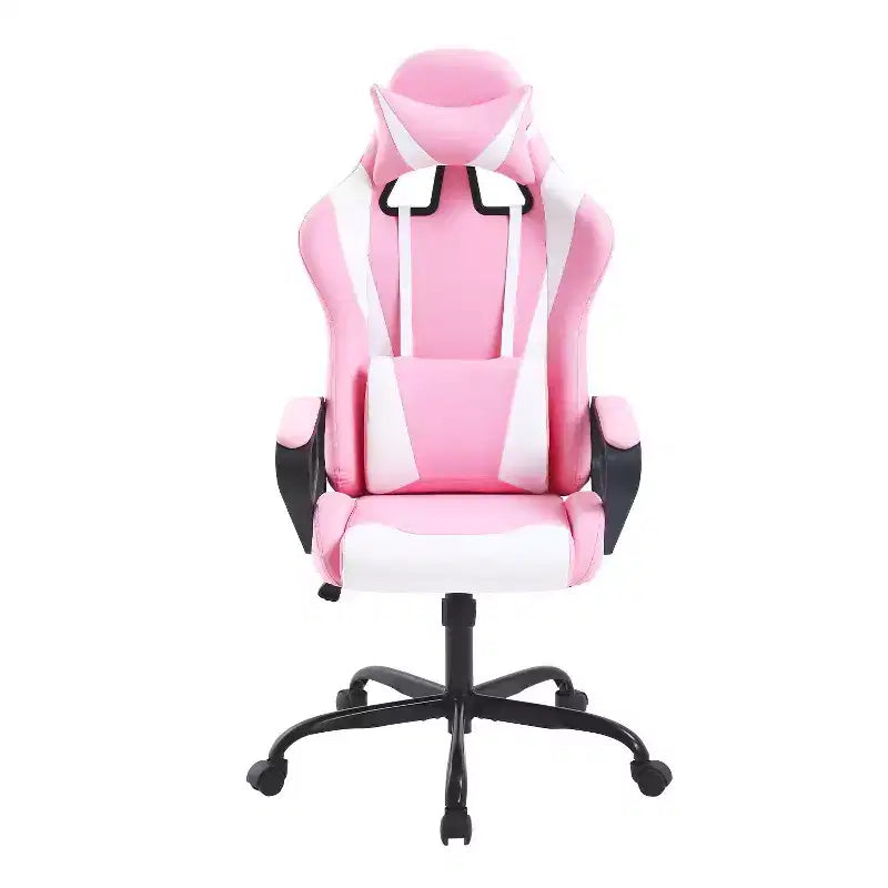 Chaise de bureau de jeu BestMassage Chaise de bureau Chaise d'ordinateur avec accoudoirs Support lombaire pivotant à 360° Chaise de direction pour adultes