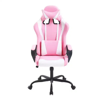 Chaise de bureau de jeu BestMassage Chaise de bureau Chaise d'ordinateur avec accoudoirs Support lombaire pivotant à 360° Chaise de direction pour adultes