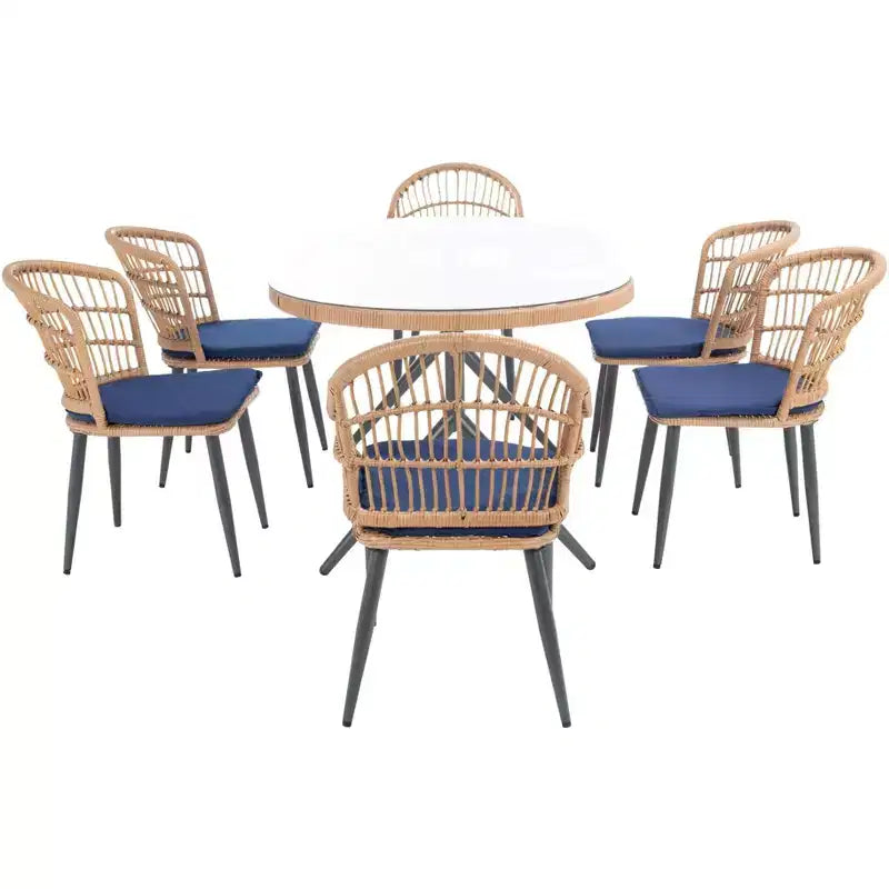 Ensemble de salle à manger 7 pièces Genser - Intérieur/Extérieur - PAT9011 - Safavieh