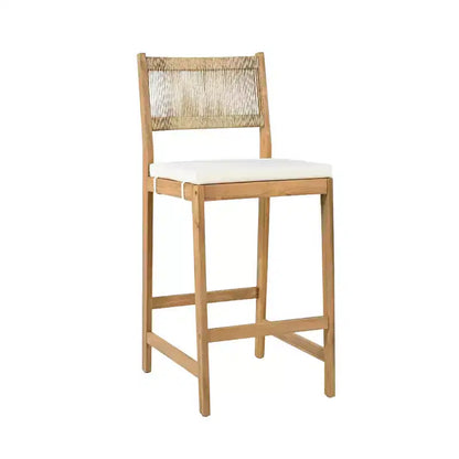 Christopher Knight Home Gaye 5 Pieces Outdoor Rattan and Acacia Wood Bar Set