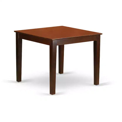 HomeStock OXNO5 MAH W 5 Piece Dining Set Square Table 4 Kitchen Chairs Mahogany