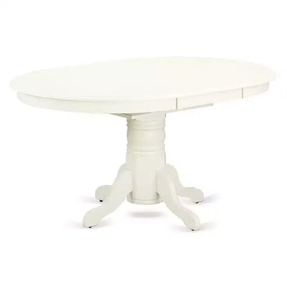 Ensemble table de cuisine 7 pièces HomeStock, chaises Parson en lin blanc