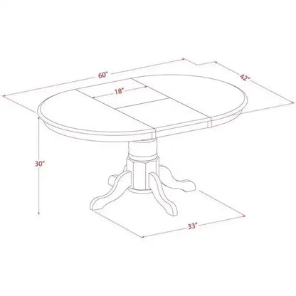 Ensemble table de cuisine 7 pièces HomeStock, chaises Parson en lin blanc