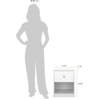 HomeStock 1 Drawer Nightstand