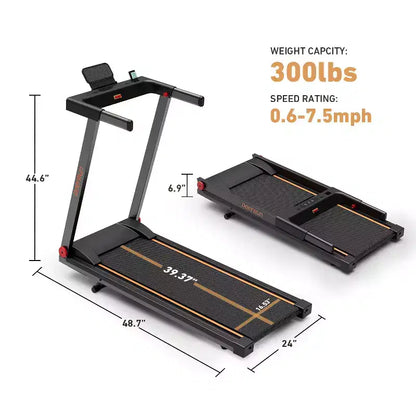 DeerRun A1 Folding Smart Treadmill with 6% Incline - Support Bluetooth & Remote Wireless Control