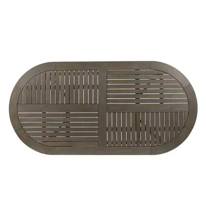 GDFStudio Zhana Ensemble de salle à manger d'extérieur 7 pièces en bois d'acacia avec coussins