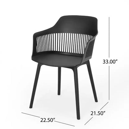 Ensemble de salle à manger d'extérieur 7 pièces en bois d'acacia et résine Christopher Knight Home Dahlia avec table à manger de 70,75 pouces, teck sablé/noir