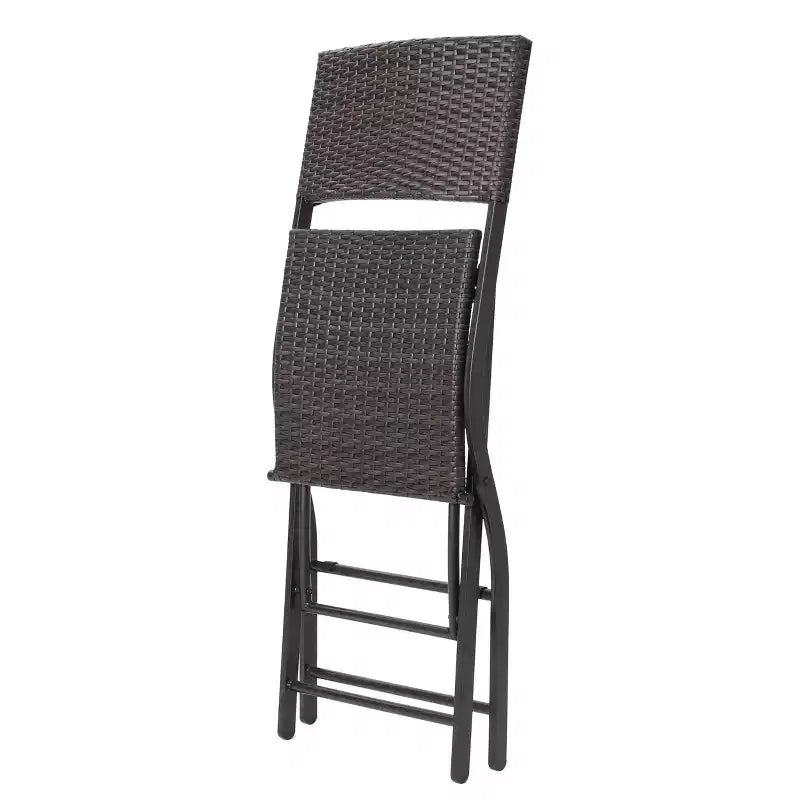 Christopher Knight Home Margarita Outdoor Wicker Folding 5 Piece Bar Set, Multibrown
