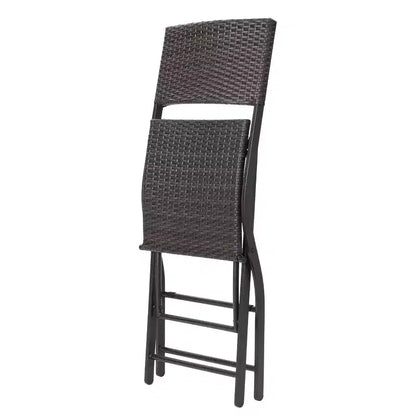 Christopher Knight Home Margarita Outdoor Wicker Folding 5 Piece Bar Set, Multibrown