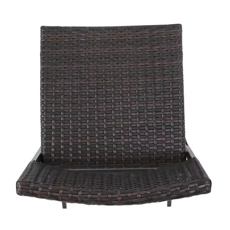 Christopher Knight Home Margarita Outdoor Wicker Folding 5 Piece Bar Set, Multibrown