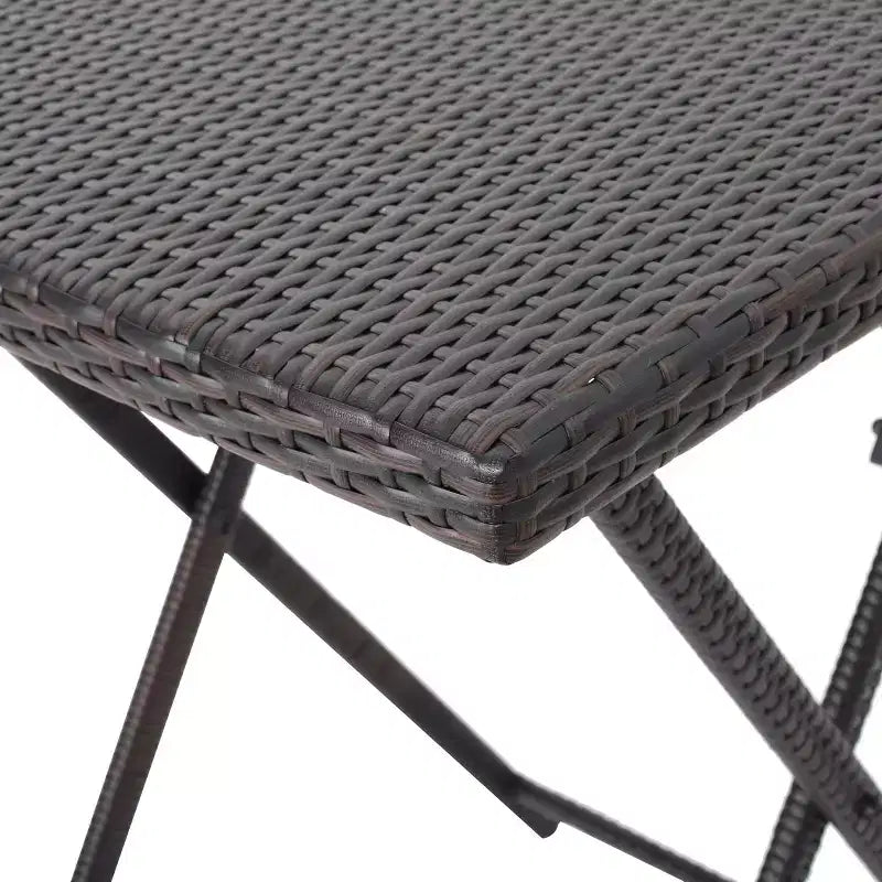 Christopher Knight Home Margarita Outdoor Wicker Folding 5 Piece Bar Set, Multibrown