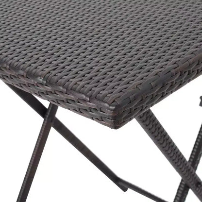 Christopher Knight Home Margarita Outdoor Wicker Folding 5 Piece Bar Set, Multibrown