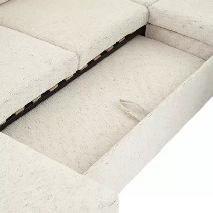 Whisen 109.9 Sectional Sofa Versatile Sofa Bed Sofa Sleeper U-shaped Sofa with Ample Storage Space