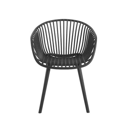 Christopher Knight Home Lillian 7 Pieces Patio Modern Acacia and Polypropelene Plastic Dining Set