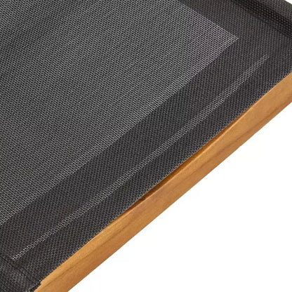 Christopher Knight Home Lemyra Ensemble repas 7 pièces en maille et bois d'acacia, Teck/Noir