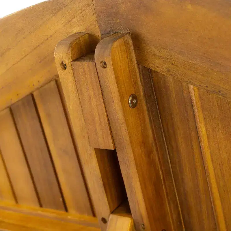 GDFStudio Brigitte Ensemble de salle à manger extérieur 5 pièces en bois d'acacia rustique