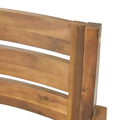 GDFStudio Brigitte Ensemble de salle à manger extérieur 5 pièces en bois d'acacia rustique