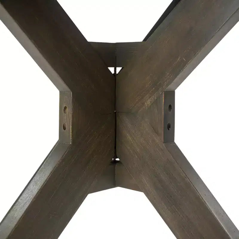 GDFStudio Brigitte Ensemble de salle à manger extérieur 5 pièces en bois d'acacia rustique