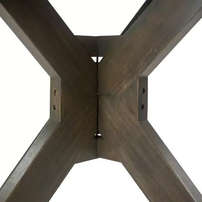 GDFStudio Brigitte Ensemble de salle à manger extérieur 5 pièces en bois d'acacia rustique