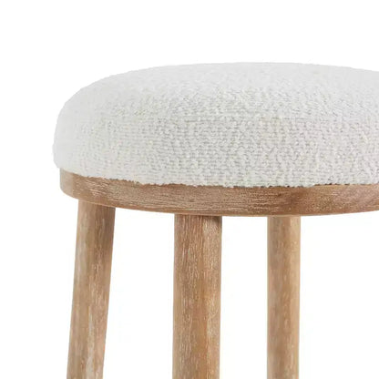 Tabourets de comptoir rembourrés modernes et minimalistes Patsy en bois d'hévéa de Christopher Knight Home (Lot de 2)