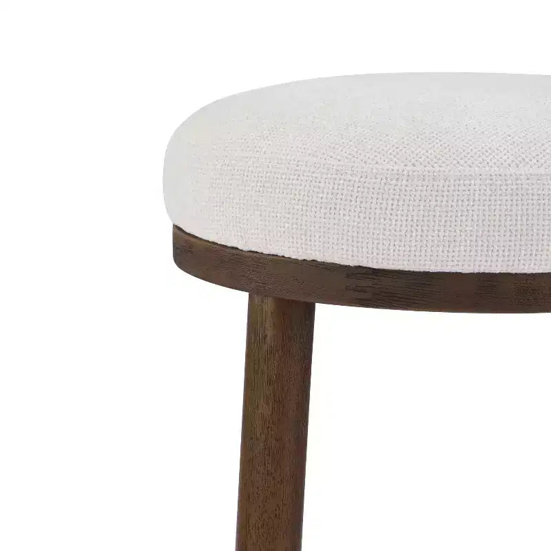 Tabourets de comptoir rembourrés modernes et minimalistes Patsy en bois d'hévéa de Christopher Knight Home (Lot de 2)