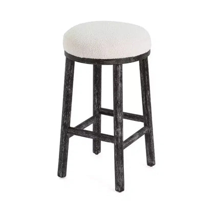 Tabourets de comptoir rembourrés modernes et minimalistes Patsy en bois d'hévéa de Christopher Knight Home (Lot de 2)