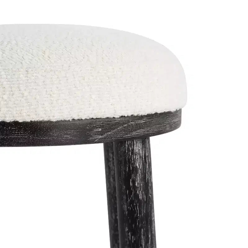 Tabourets de comptoir rembourrés modernes et minimalistes Patsy en bois d'hévéa de Christopher Knight Home (Lot de 2)