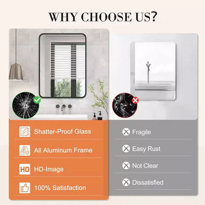 MAYEERTY Bathroom Vanity Mirror - Wall Mounted