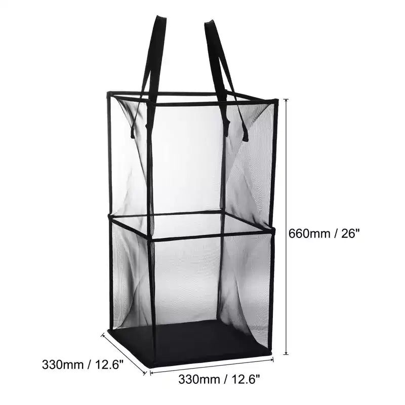 Panier à Linge en Maille de Nylon Portable avec Poignées Renforcées Unique Bargains