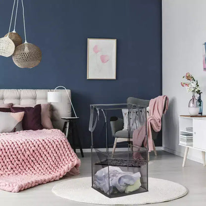 Panier à Linge en Maille de Nylon Portable avec Poignées Renforcées Unique Bargains