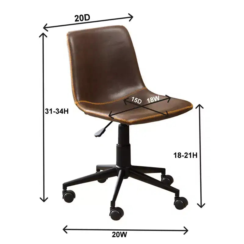 Chaise de Bureau en Cuir PU Vatros Chaise de Bureau Pivotante à 360 Degrés