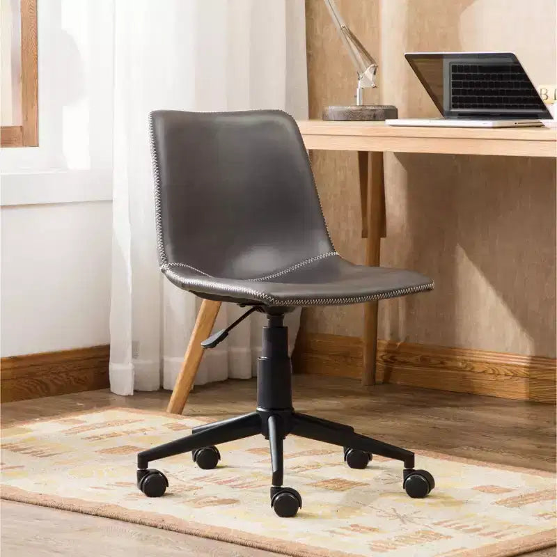 Chaise de Bureau en Cuir PU Vatros Chaise de Bureau Pivotante à 360 Degrés