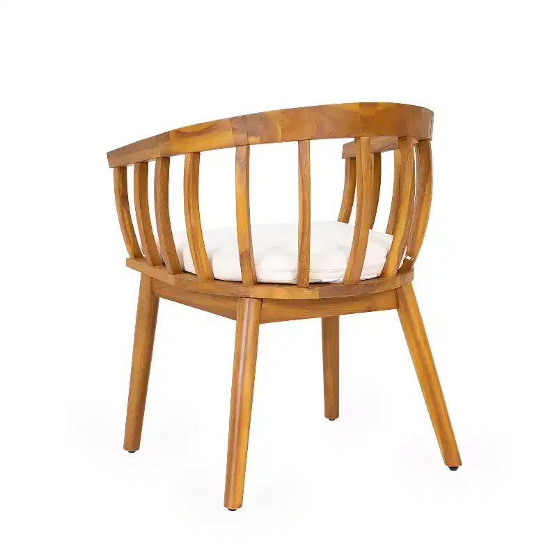 Christopher Knight Home Casper 7 Piece Outdoor Rustic Acacia Wood Dining Set with Slat Paneling