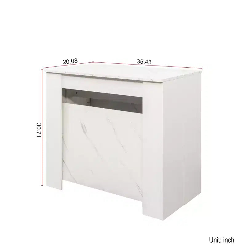CLIHOME 118.11 Grande Table Console Extensible Multifonctionnelle, Table à Manger pour 5 à 8 Personnes