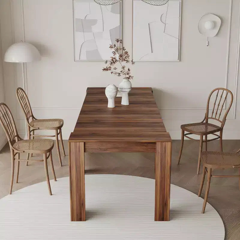 CLIHOME 118.11 Grande Table Console Extensible Multifonctionnelle, Table à Manger pour 5 à 8 Personnes