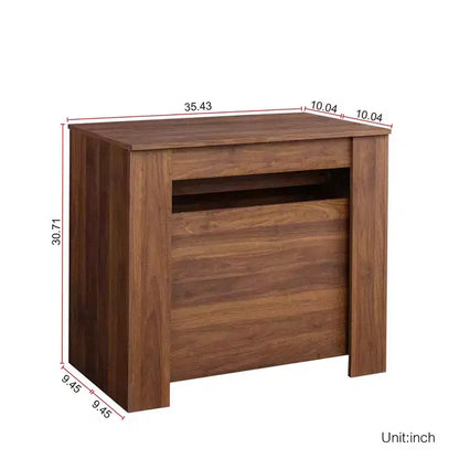 CLIHOME 118.11 Grande Table Console Extensible Multifonctionnelle, Table à Manger pour 5 à 8 Personnes