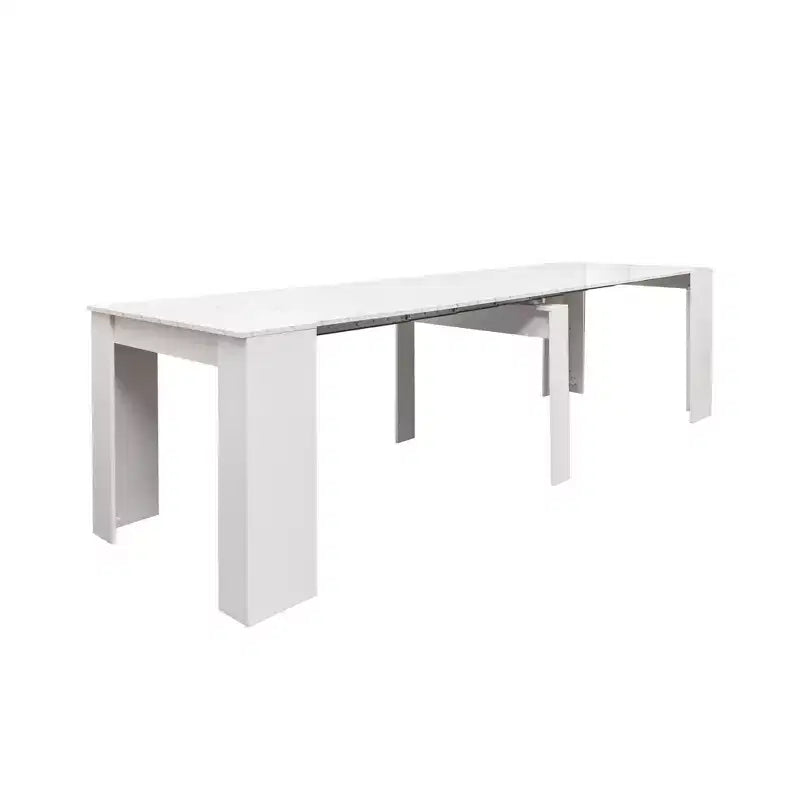 CLIHOME 118.11 Grande Table Console Extensible Multifonctionnelle, Table à Manger pour 5 à 8 Personnes