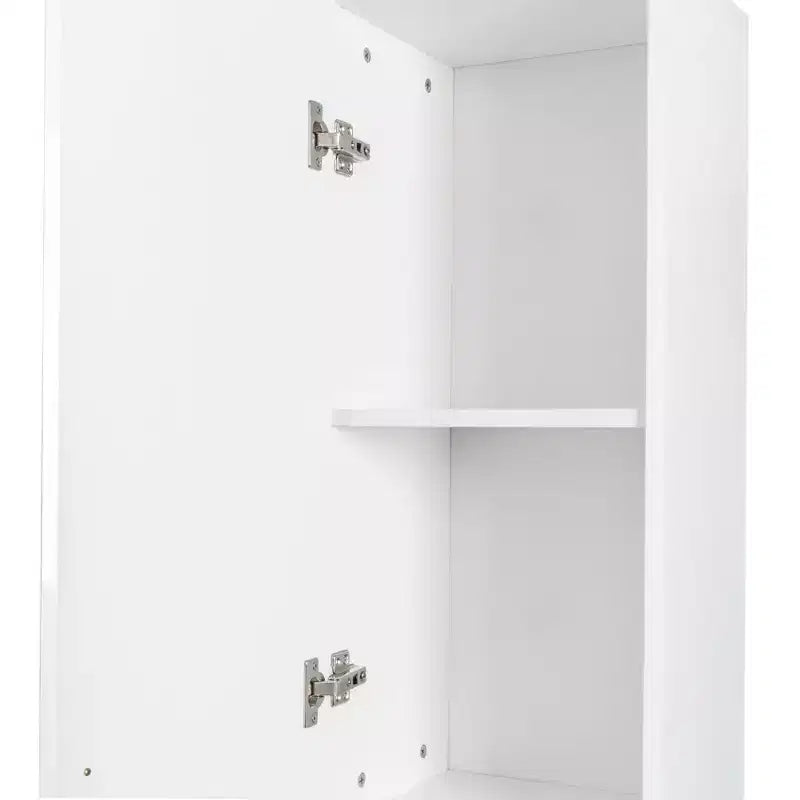 CLIHOME Armoires de rangement décoratives autoportantes à 2 portes avec étagères réglables