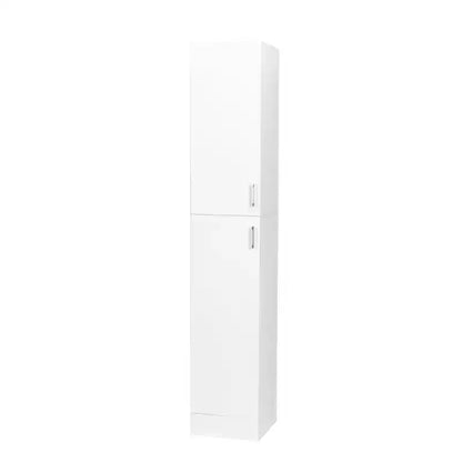 CLIHOME Armoires de rangement décoratives autoportantes à 2 portes avec étagères réglables
