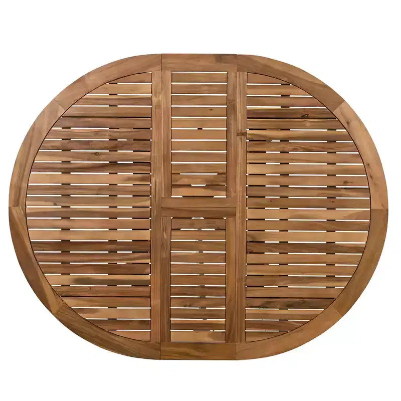 Ensemble de table et chaises de salle à manger GDFStudio Eden, 5 pièces, extensible, en bois et fer, moderne, pour patio