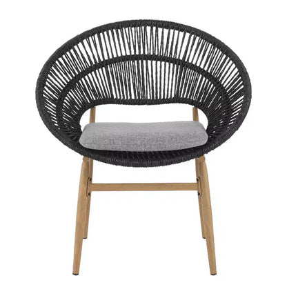 Christopher Knight Home Corey 7 Piece Rustic Outdoor Rattan, Metal and Acacia Wood Dining Set