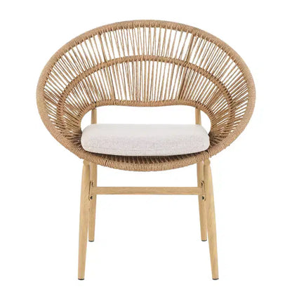 Christopher Knight Home Corey 7 Piece Rustic Outdoor Rattan, Metal and Acacia Wood Dining Set