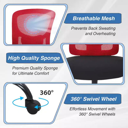 BestMassage Ergonomic Big and Tall Office Chair 400lbs Mesh Desk Chair for Heavy People